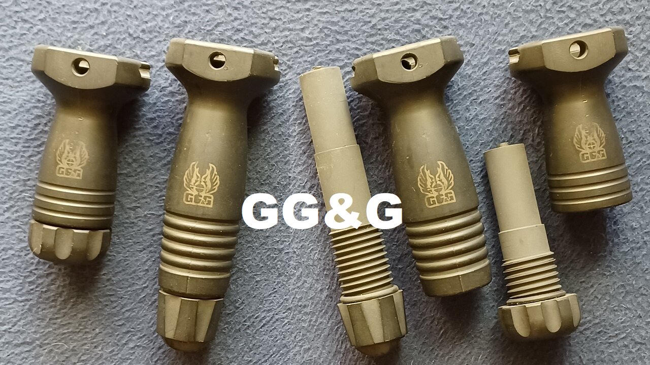 GG&G AR-15 FORWARD VERTICAL GRIP (with storage), SHORT FORWARD VERTICAL GRIP