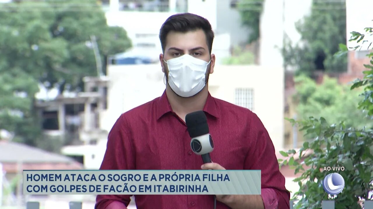 Homem ataca o sogro e a própria filha com golpes de facão em Itabirinha