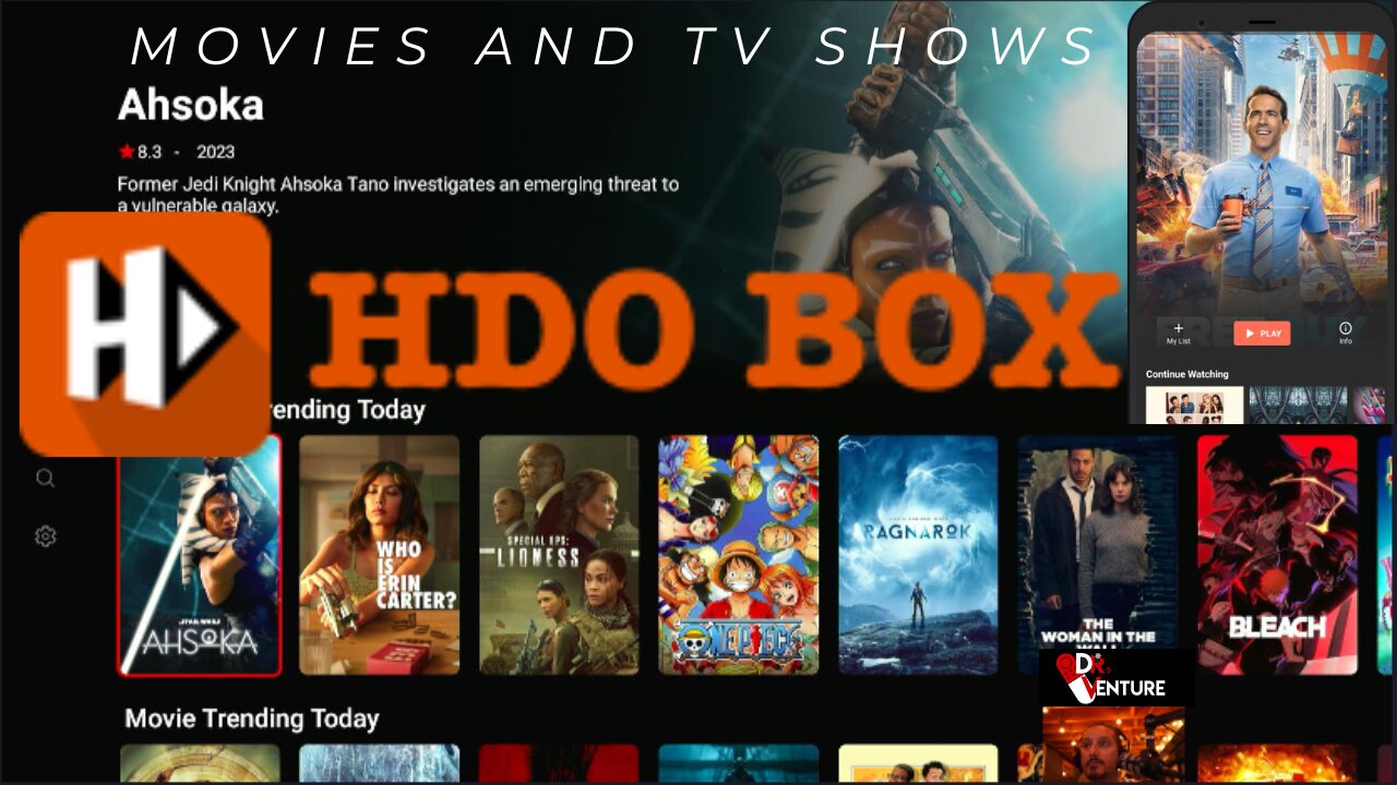 BEST MOVIE AND TV SHOW APP - HDO BOX