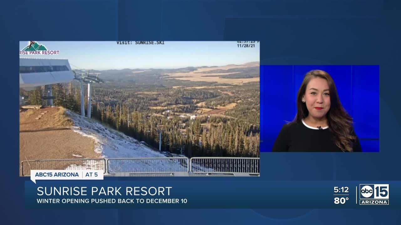 Sunrise Park Resort delays opening due to snow challenges