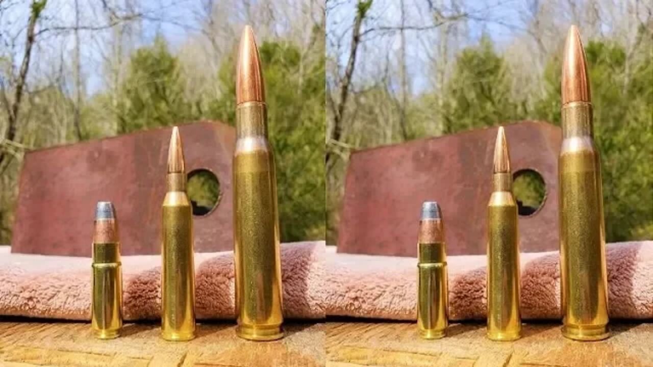 458 socom VS 338 Lapua VS 50 BMG - 1/2 inch STEEL