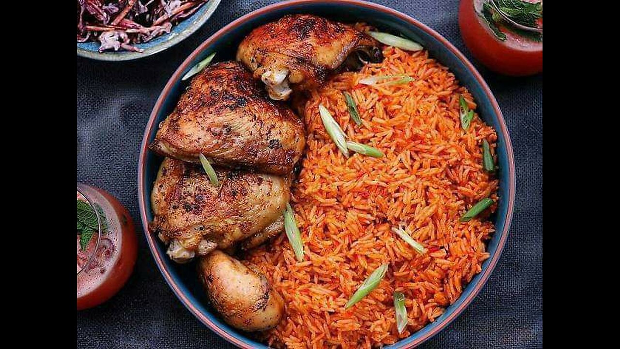 Nigerian Jollof Rice and Chicken