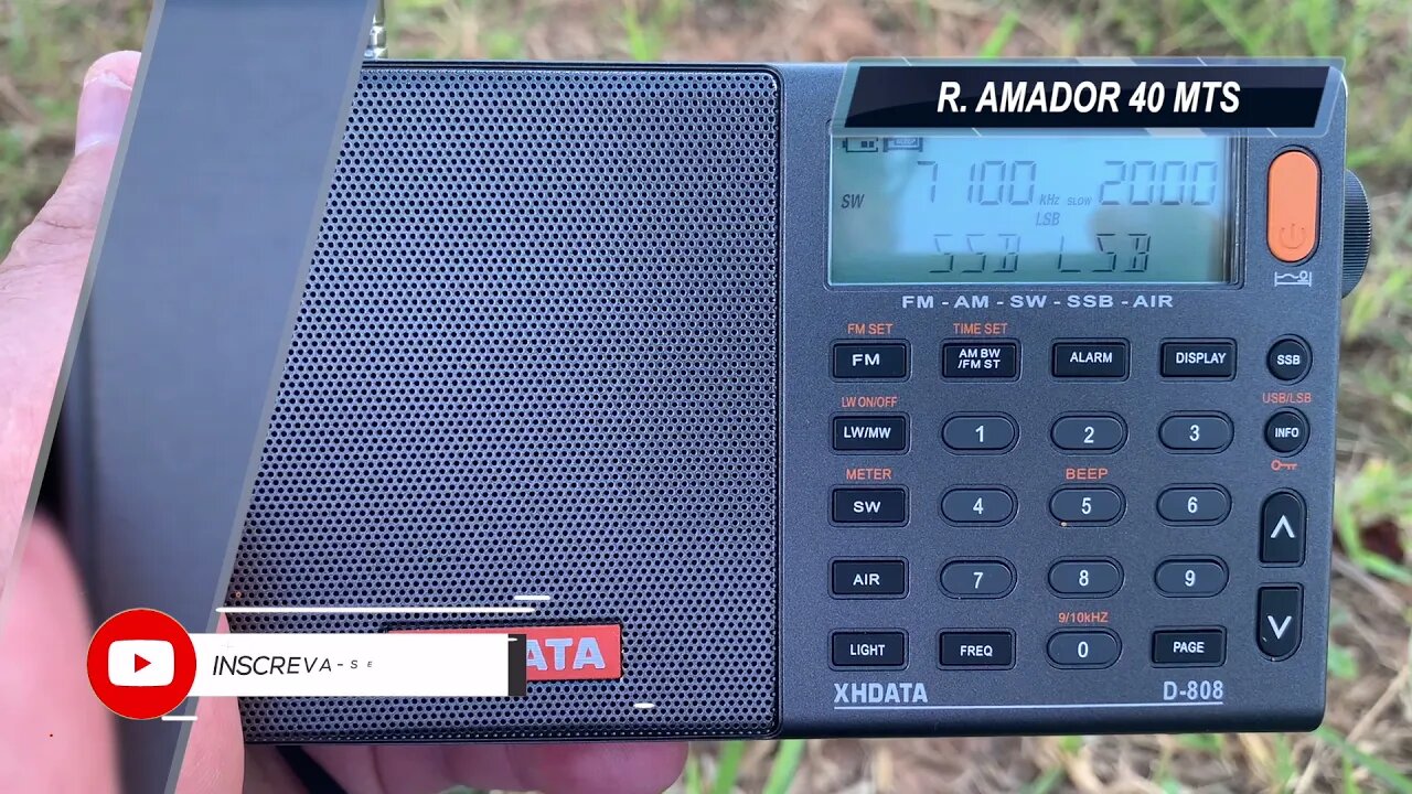 Radio listen Limeira SP - Amateur radio 40 meter band + air band, with XHDATA EP 11