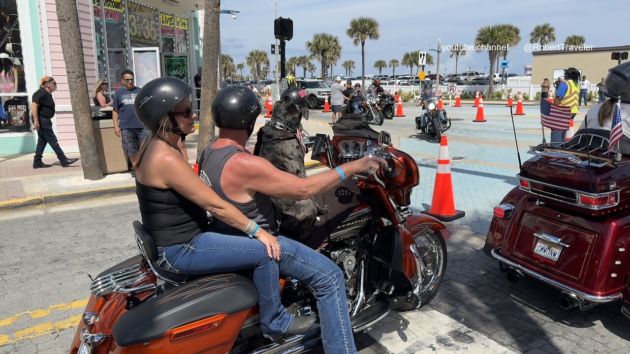 wild Daytona Bike Week 2024 through Point of View #pov and From Above drone DJI #drone