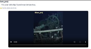 110 YEAR OLD SHIP FOUND NEAR ANTARCTICA