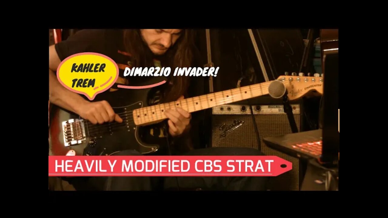 Heavily Modified CBS Strat---Instrumental Track---Seymour Duncan Invader!!!