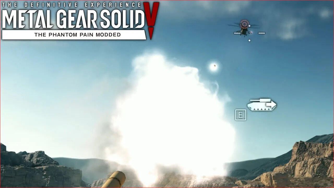 Landing that tank shot - MGS 5 Modded