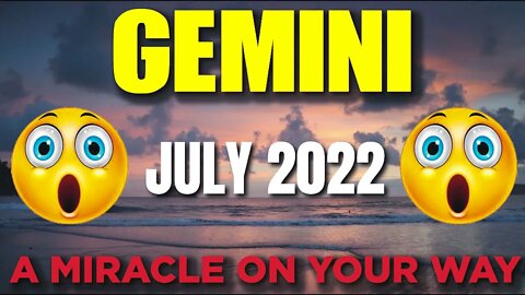 Gemini ♊ 🤯😲 𝐀 𝐌𝐈𝐑𝐀𝐂𝐋𝐄 𝐎𝐍 𝐘𝐎𝐔𝐑 𝐖𝐀𝐘 🙏🙌 Horoscope for Today JULY 2022♊ Gemini tarot july 2022♊