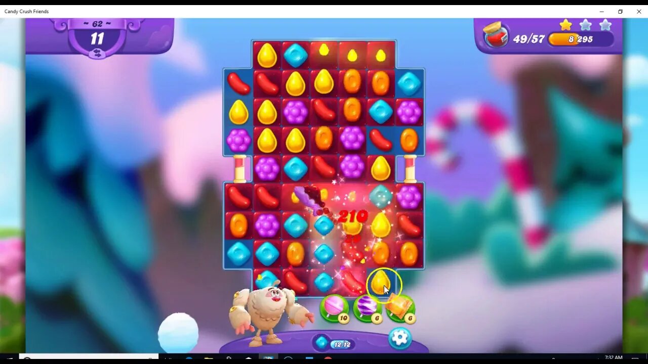 FRIENDS Level 62 Audio Talkthrough, Candy Crush Friends Saga, 20 Moves 0 Boosters