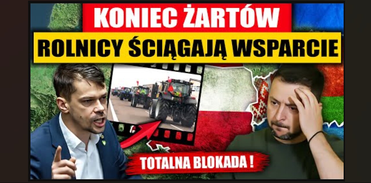 ROLNICY ŚCIĄGAJĄ WSPARCIE - JADĄ DO NAS Z EUROPY-TOTALNA BLOKADA