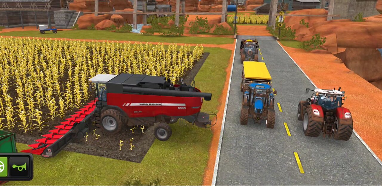 Farming Simulator 18 - Massey Ferguson 9380 combine