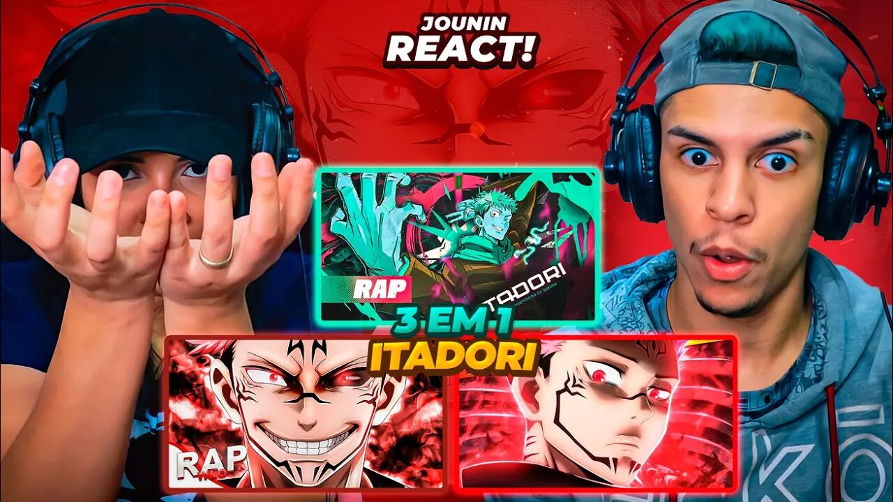 3 EM 1 - Raps do Itadori Yuji | WLO, GABRIZA & ARU [React Rap Nerd] 🔥