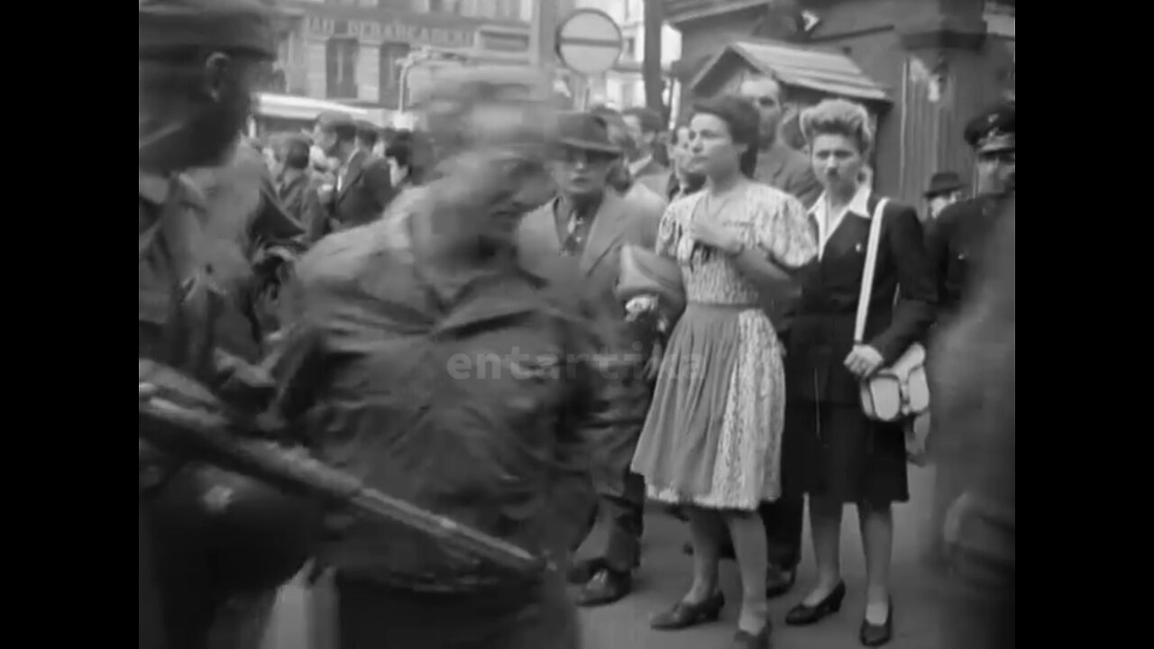 ww2 footage of us and british soldiers getting spit on as they’re escorted by german guards