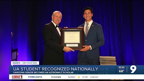 UArizona engineering student named an Astronaut Scholar