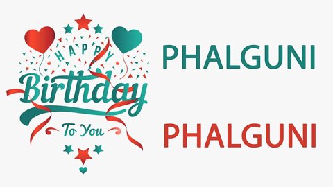 Happy Birthday to Phalguni - Hindi Birthday Wish From Birthday Bash