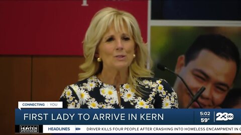 First Lady Jill Biden set to land in Bakersfield