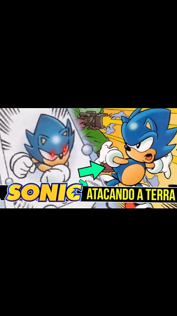 SONIC ATACANDO a TERRA | Sonic no ANO NOVO #shorts