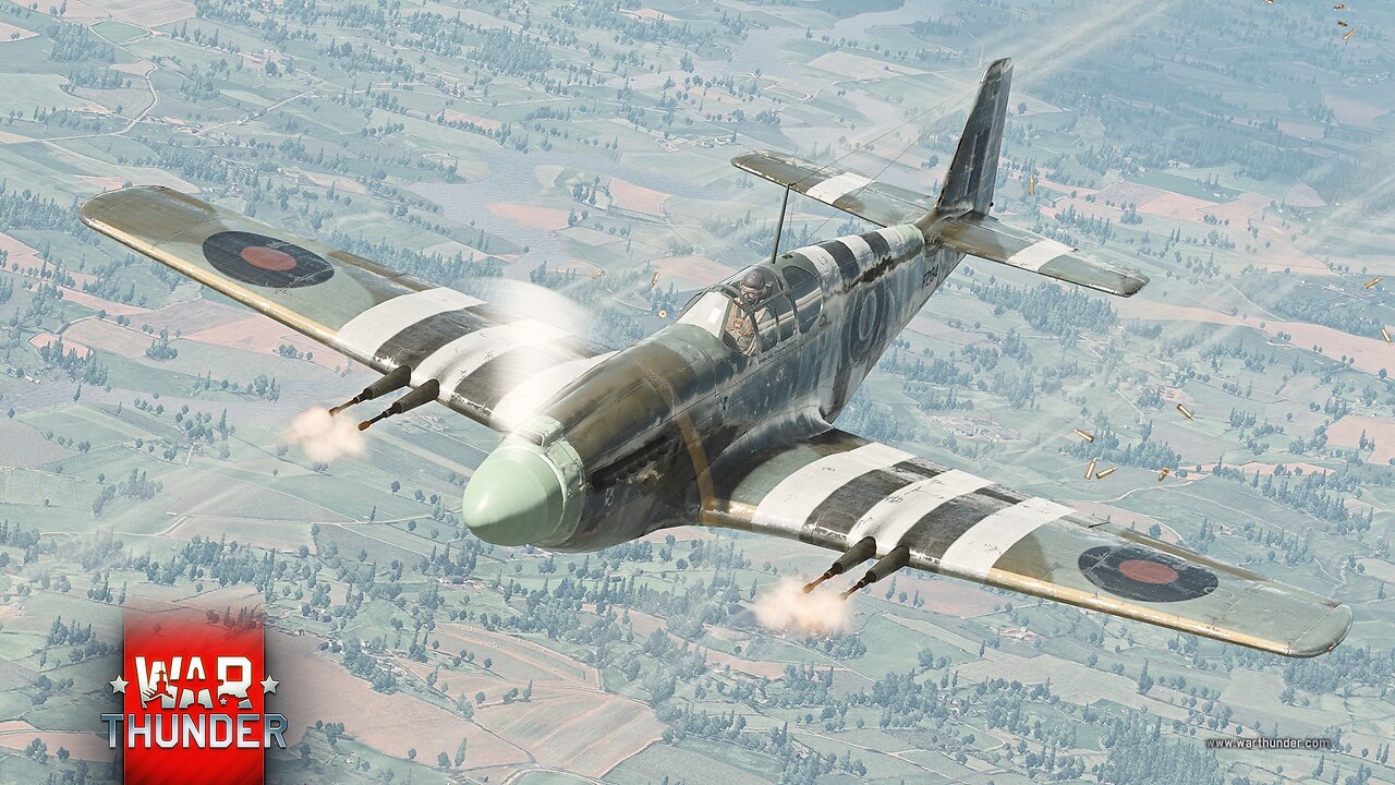 War Thunder - AEC mk II - Hellcat mk II - Mustang mk 1A - Teamkill - UK br 3.3