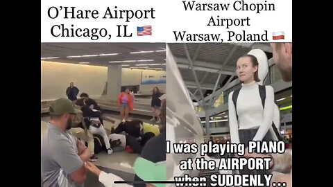 Chicago Airport compared to Warsaw Airport