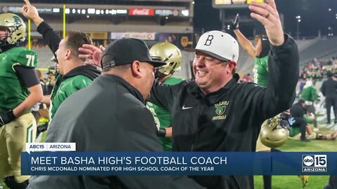 Basha High Football coach nominated for National High School coach of the year