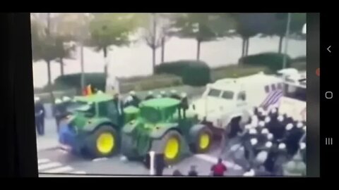 French farmers push back against tyranny!