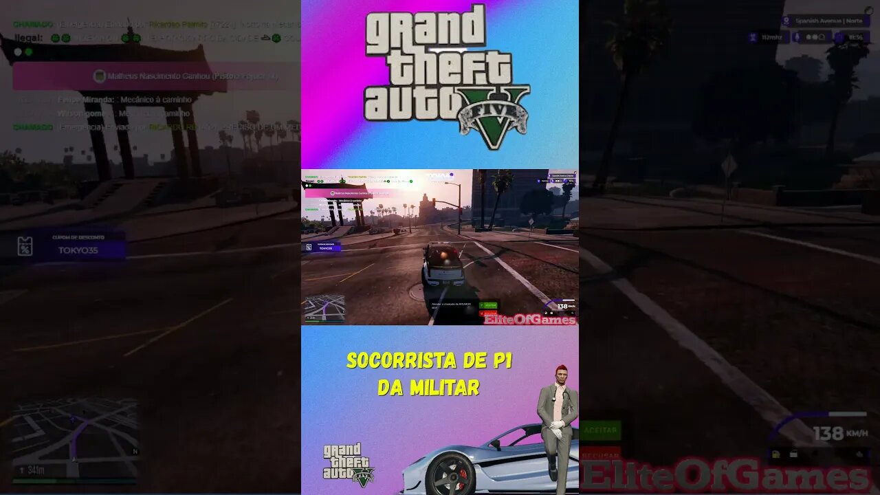 GTA RP SOCORRISTA DE P1 DA MILITAR