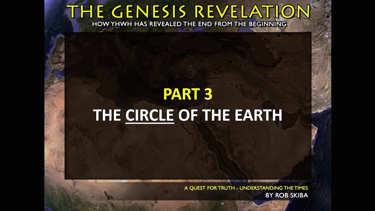 Declaring the End from the Beginning - Part 3 of 20 The CIRCLE of the Earth