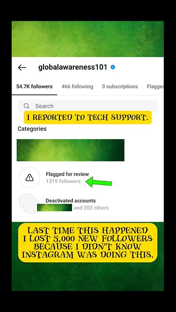 Instagram keeps putting my new followers in flagged for review section