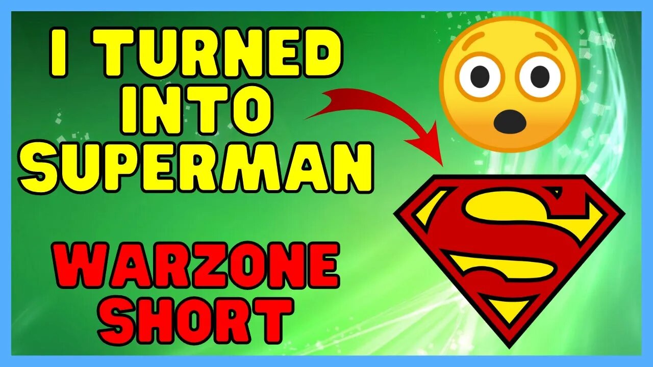 I Turned Into Superman... | Warzone Shorts #shorts