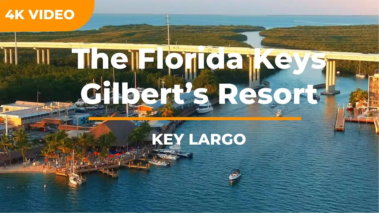 One of the Most Iconic Drone Shots in the Keys, Gilbert's Resort Sunset Flight