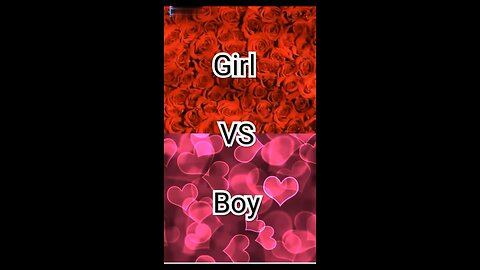 Girls vs boys difference