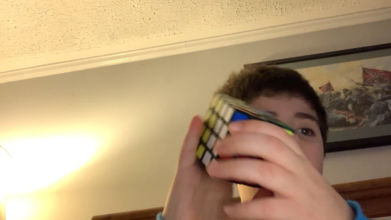 i solve a rubix cube for the second time