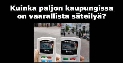 Kuinka paljon kaupungissa on vaarallista säteilyä