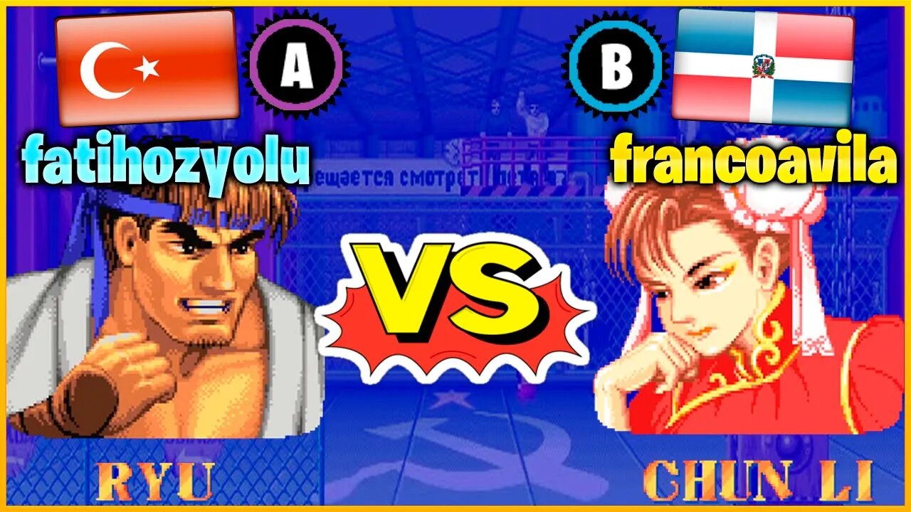 Street Fighter II': Champion Edition (fatihozyolu Vs. francoavila) [Turkey Vs. Dominican Republic]