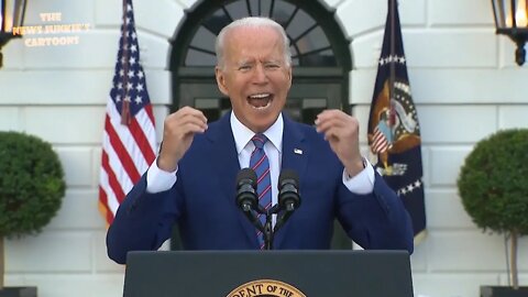 Biden yells his 4th of July speech.