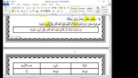 4 تحريرات ورش تماثل أحكام وبدل مع عارض