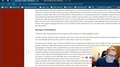 bible reading and warning given pt 11