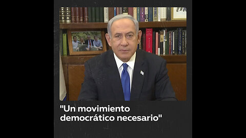 El primer ministro Benjamín Netanyahu justificó la reforma judicial ante el pueblo israelí