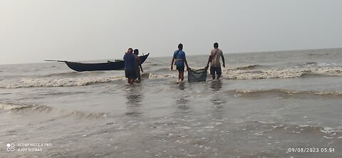 fishing at digha beach