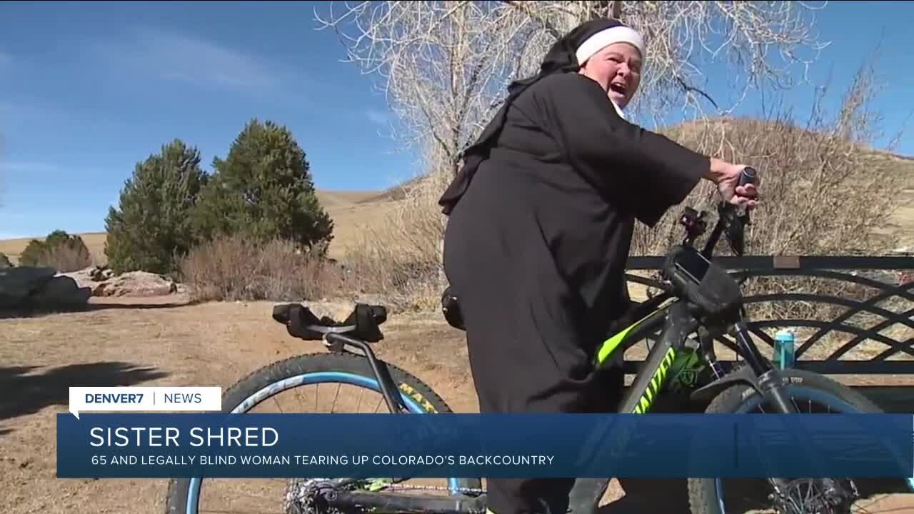 Colorado's Sister Shred: Legally blind and riding mountains in a nun costume