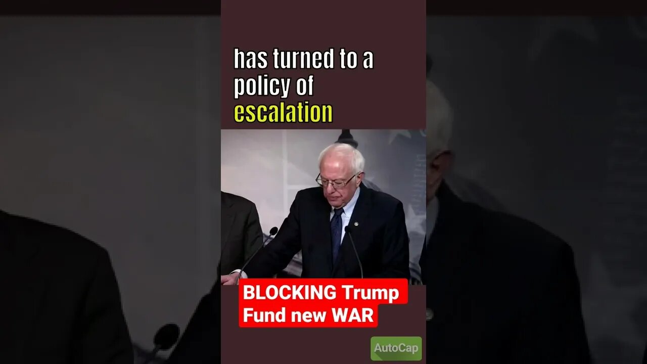 Bernie Sanders Blocking TRUMP funding war on Iran #trump #russia #berniesanders #iran