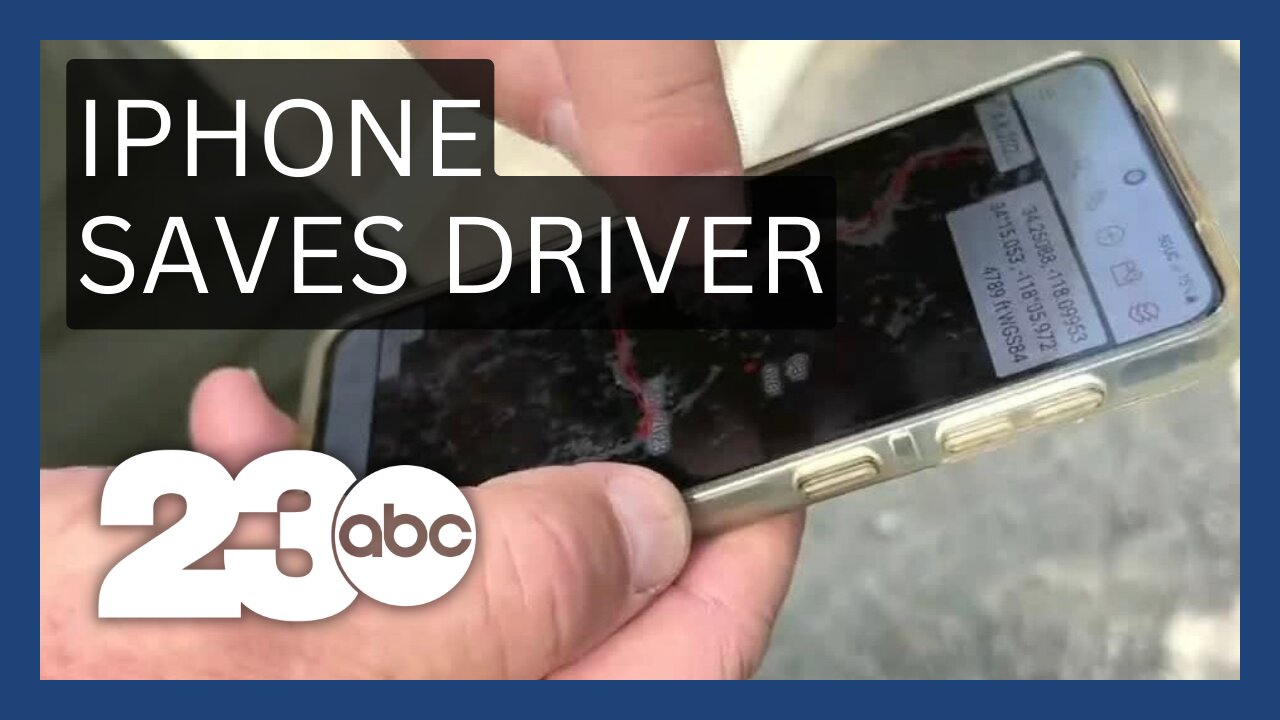 iPhone saves driver who crashed off 400-ft cliff
