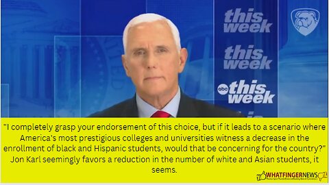 I completely grasp your endorsement of this choice, but if it leads to a scenario