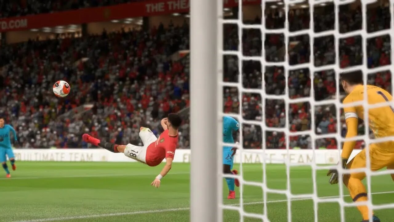 Bruno Fernandes Bicycle kick GOAL !! FIFA 22