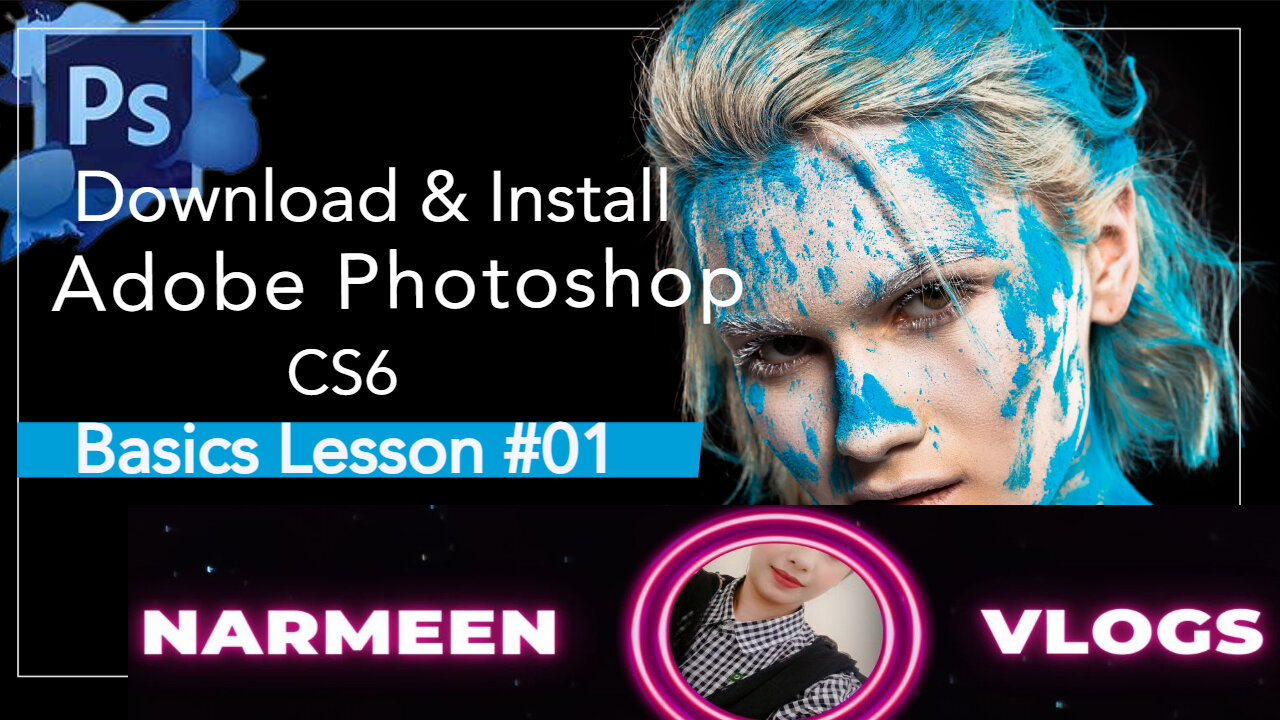 Adobe Photoshop CS6 Lesson #01 - Free Download and Installation with License Key