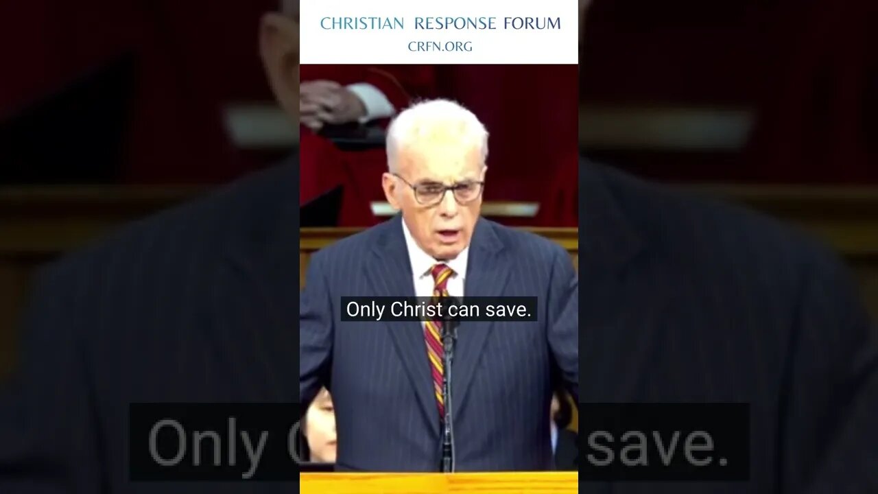 John MacArthur - Christ is the Only Salvation - Christian Response Forum