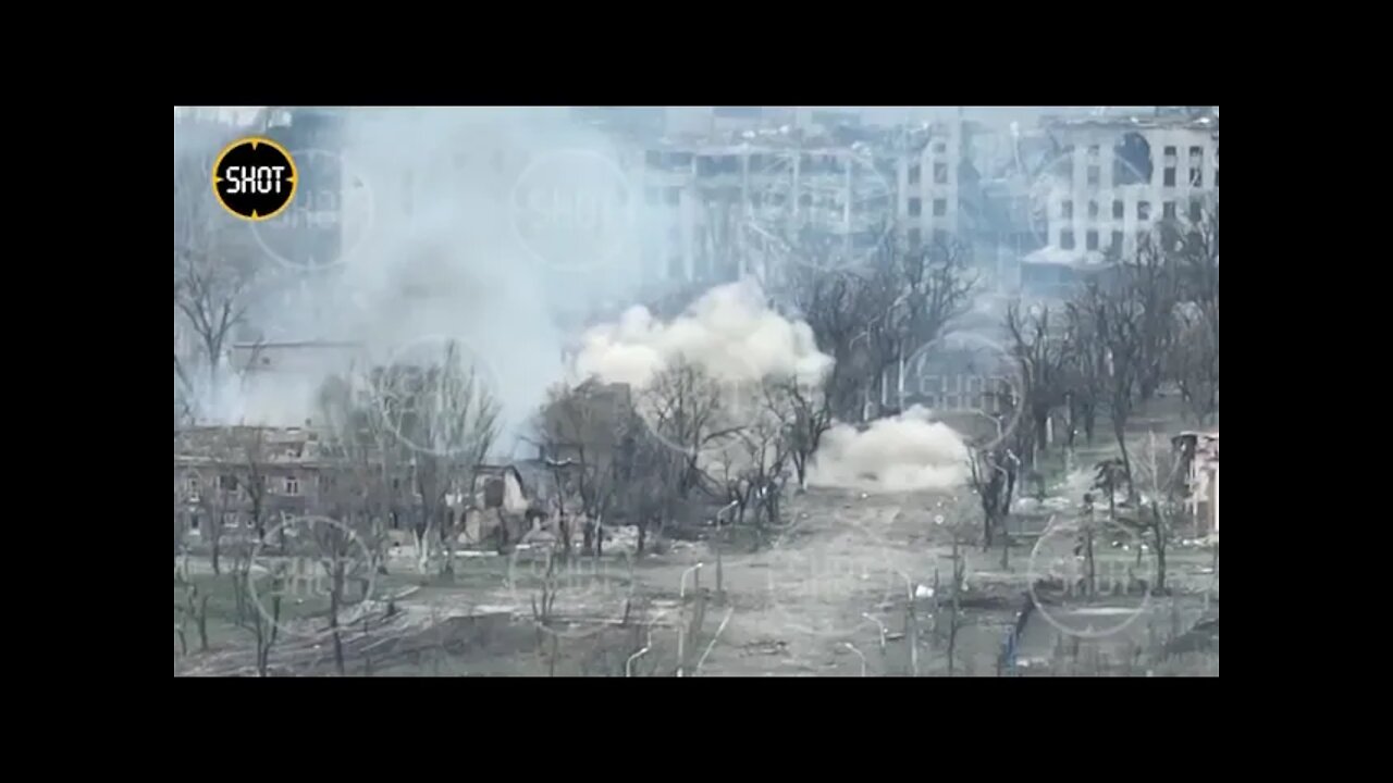 Russian Strikes On A Group Of Ukrainian Militants Trying To Escape From Azovstal In Mariupol