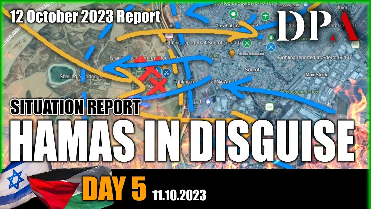 [ Israel-Hamas War SITREP ] Day 5 - Israeli air campaign taking its toll on Hamas operations