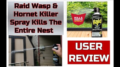 RAID Wasp And Hornet Spray Outside Demo and Unboxing
