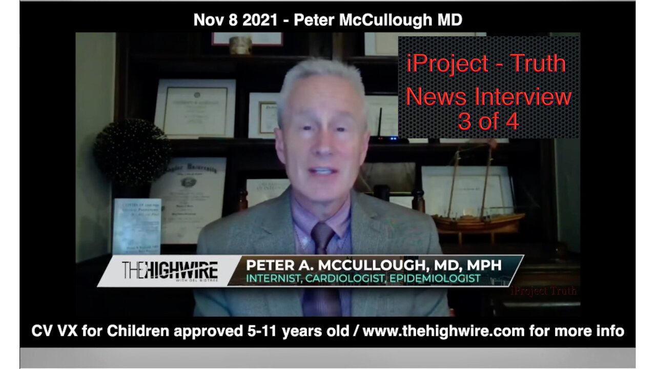 Dr Peter McCullough 3 of 4 News Interview